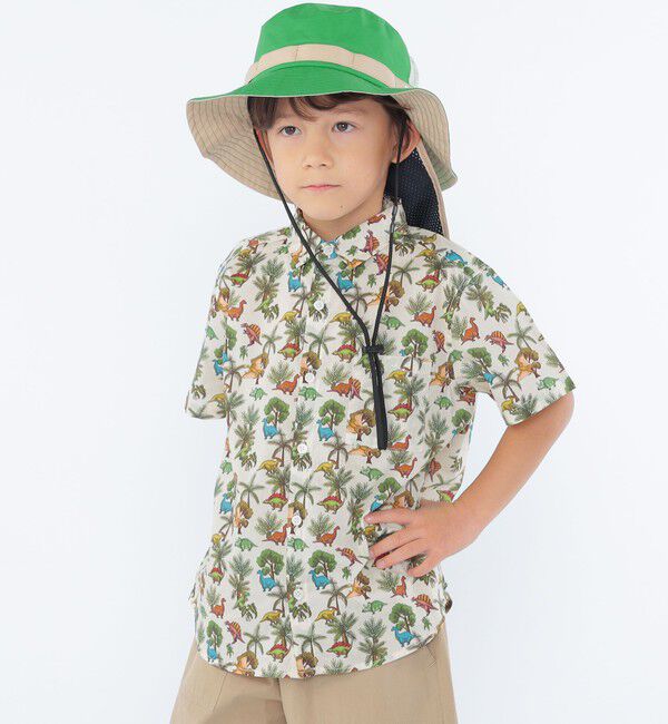 SHIPS KIDS「SHIPS KIDS:〈UVカット/撥水/吸水速乾〉サファリ ハット」|ハット|