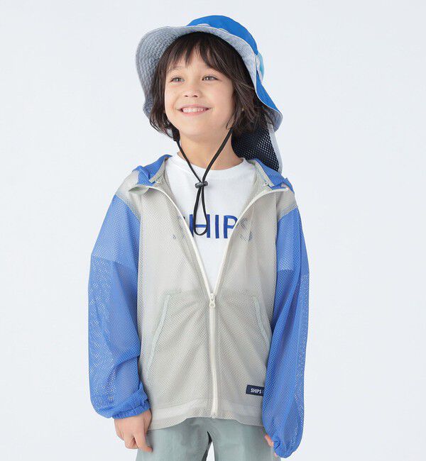 SHIPS KIDS「SHIPS KIDS:〈UVカット/撥水/吸水速乾〉サファリ ハット」|ハット|