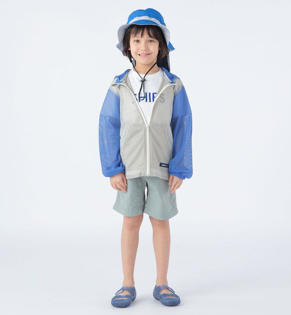 SHIPS KIDS「SHIPS KIDS:〈UVカット/撥水/吸水速乾〉サファリ ハット」|ハット|