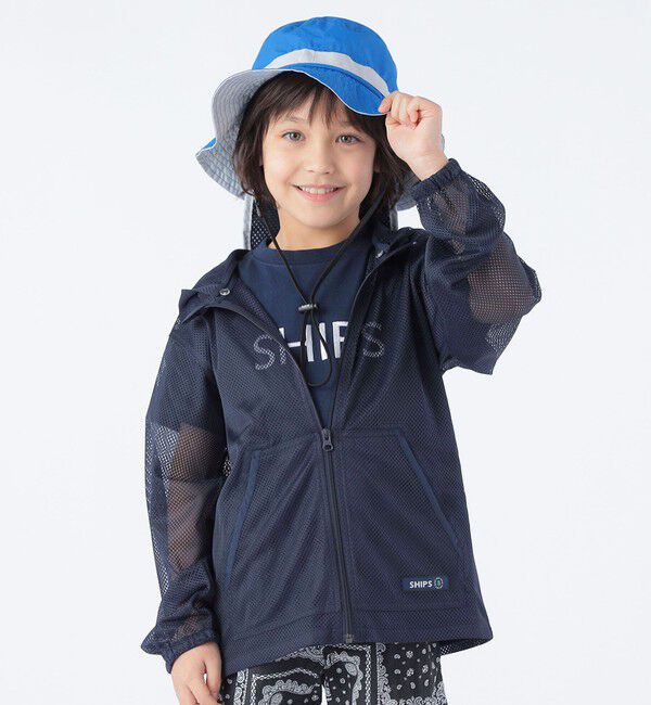 SHIPS KIDS「SHIPS KIDS:〈UVカット/撥水/吸水速乾〉サファリ ハット」|ハット|