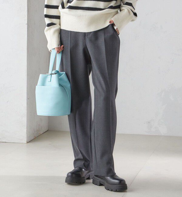 SHIPS for women「〈手洗い可能〉ストレート センタープレス トラウザーズ」|その他|