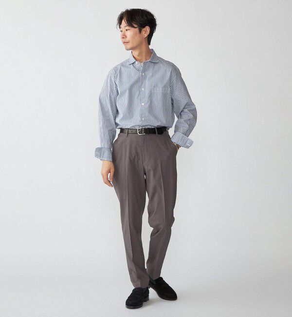 SHIPS「SHIPS: セミワイド スムース テックス ブロードシャツ」|シャツ・ブラウス|