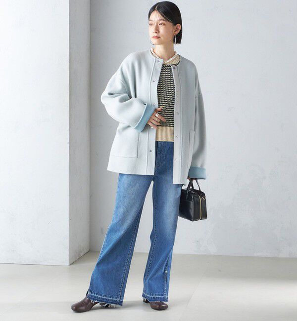 SHIPS for women「〈手洗い可能〉ジャカード プルオーバー」|ニット・セーター|