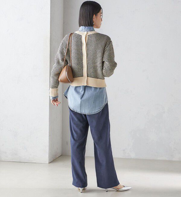 SHIPS for women「〈手洗い可能〉ジャカード プルオーバー」|ニット・セーター|