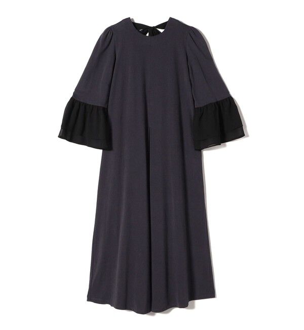 SHIPS for women「【WEB限定】〈手洗い可能〉バック リボン タック ワンピース」|ワンピース|
