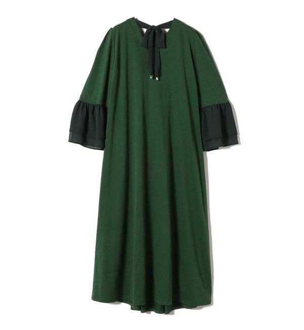 SHIPS for women「【WEB限定】〈手洗い可能〉バック リボン タック ワンピース」|ワンピース|