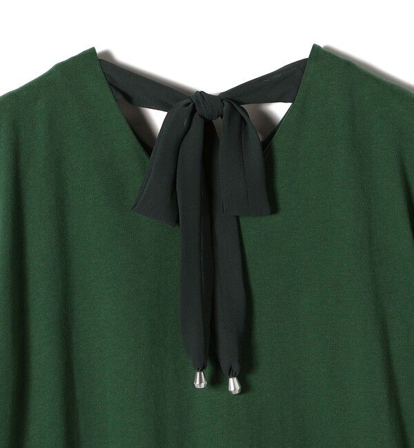 SHIPS for women「【WEB限定】〈手洗い可能〉バック リボン タック ワンピース」|ワンピース|