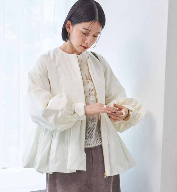 SHIPS for women「ペプラム バルーン 中綿 ブルゾン」|その他|