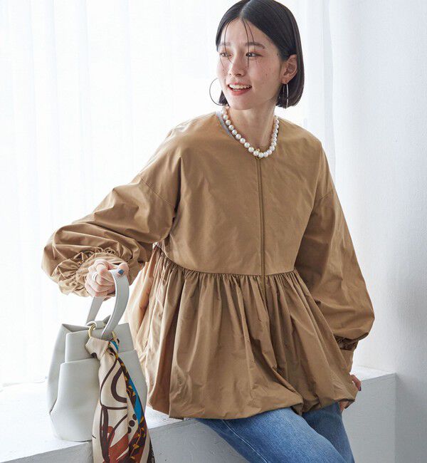 SHIPS for women「ペプラム バルーン 中綿 ブルゾン」|その他|