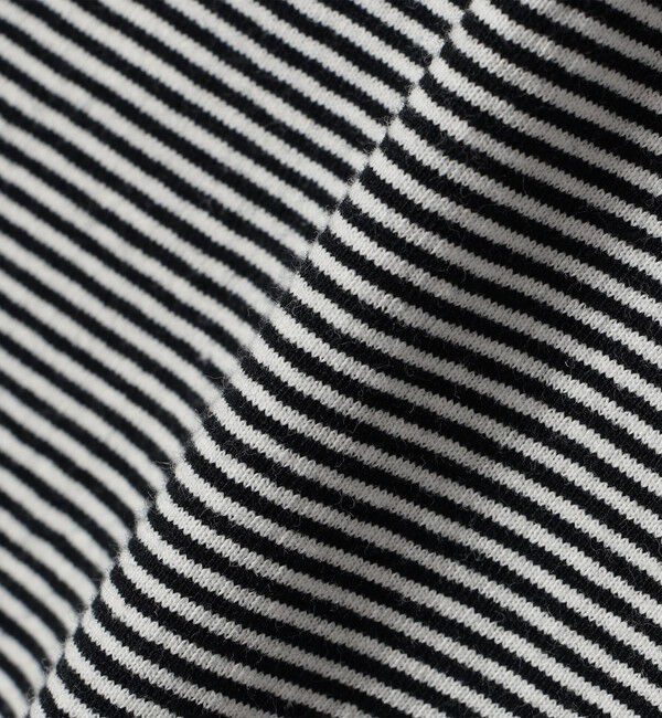 SHIPS for women「【WEB限定】〈洗濯機可能〉刺繍 デザイン ボーダー リンガー TEE」|Tシャツ・カットソー|