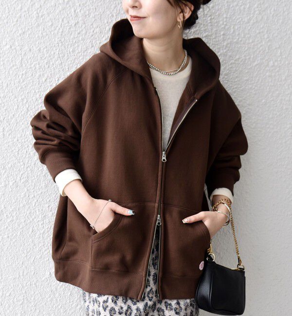 SHIPS any「SHIPS any:〈洗濯機可能〉USAコットン 裏起毛 ジップ スウェット パーカー」|パーカー|