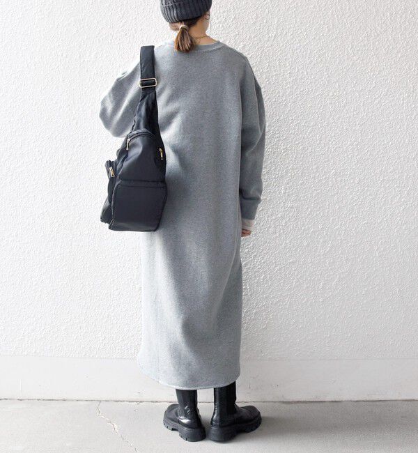 SHIPS any「【WEB限定】SHIPS any: USA コットン 裏起毛 ポケット スウェット ワンピース」|ワンピース|