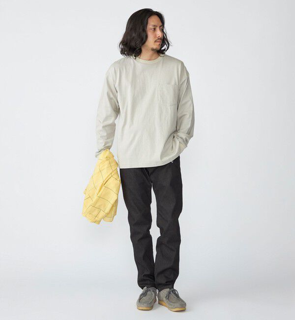 SHIPS「SHIPS: マイクロ ボーダー Tシャツ (ロンT)」|Tシャツ・カットソー|