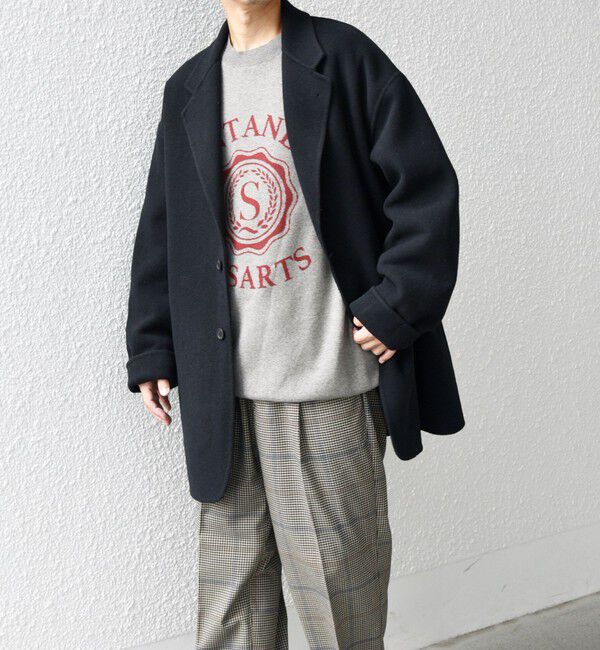 SHIPS any「SHIPS any: リバー メルトン オーバーサイズ ジャケット コート (チェスターコート)◇」|チェスターコート|