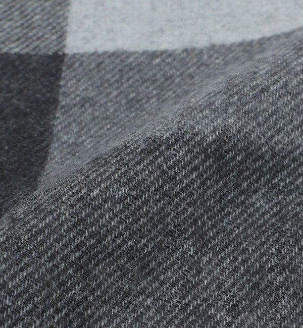 SHIPS「SHIPS: チェック カシミヤ ダブルフェイス マフラー」|ストール|