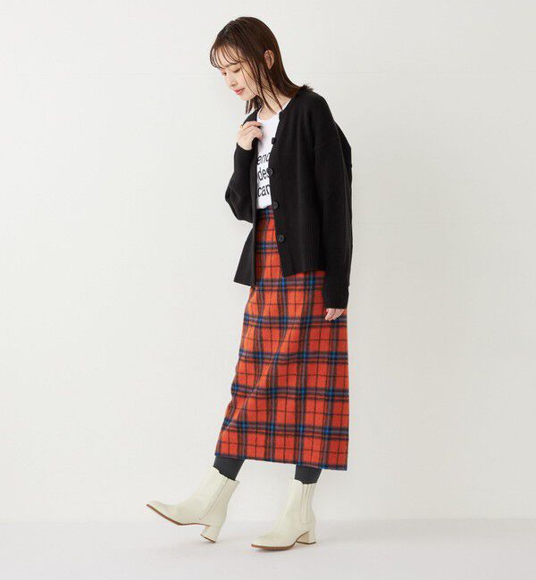 SHIPS Colors 「SHIPS Colors:〈手洗い可能〉フラッフィー キーネック カーディガン◇」|カーディガン|