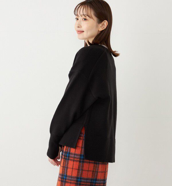 SHIPS Colors 「SHIPS Colors:〈手洗い可能〉フラッフィー キーネック カーディガン◇」|カーディガン|