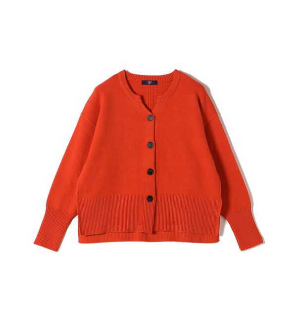 SHIPS Colors 「SHIPS Colors:〈手洗い可能〉フラッフィー キーネック カーディガン◇」|カーディガン|