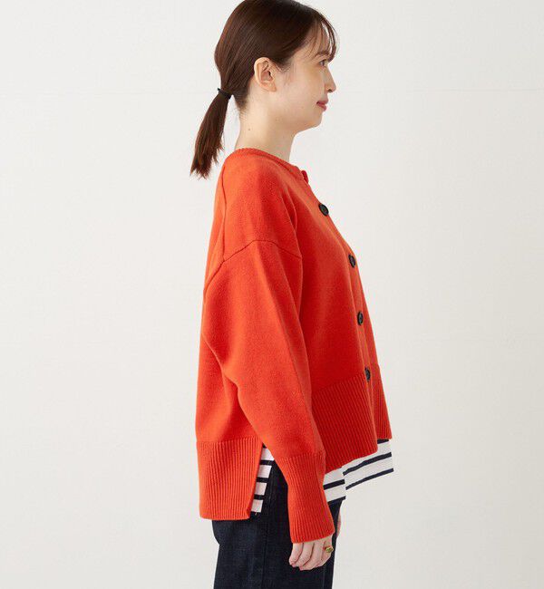 SHIPS Colors 「SHIPS Colors:〈手洗い可能〉フラッフィー キーネック カーディガン◇」|カーディガン|