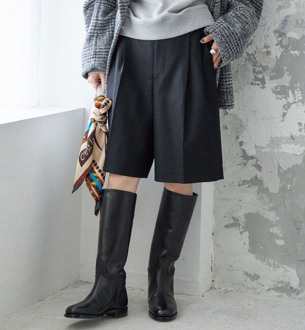 SHIPS for women「無地 フラノ センター プレス ショート パンツ」|その他|