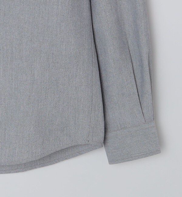 SHIPS「【WEB限定】SHIPS: 防シワ・吸水速乾 Drymix(R) ワンポイントロゴバンドカラーシャツ」|シャツ・ブラウス|