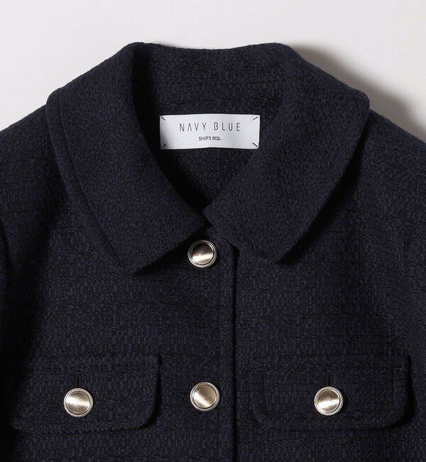 SHIPS any「SHIPS any: ツイード シングル ポケット ジャケット［NAVY BLUE］」|その他|