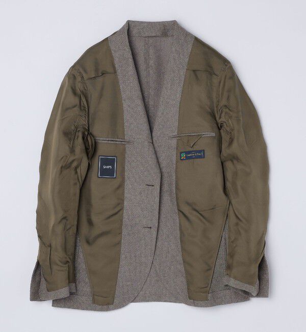 SHIPS「SHIPS: Di Pray メランジ ベージュ ジャケット」|テーラードジャケット|