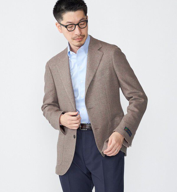 SHIPS「SHIPS: Di Pray メランジ ベージュ ジャケット」|テーラードジャケット|