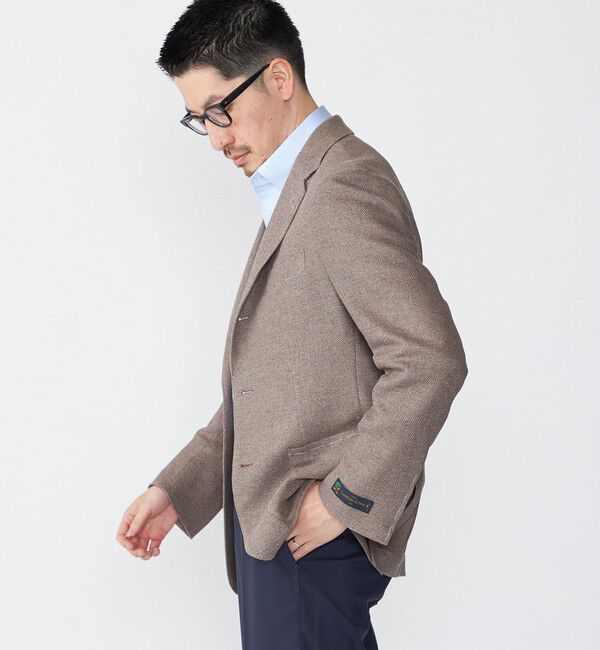 SHIPS「SHIPS: Di Pray メランジ ベージュ ジャケット」|テーラードジャケット|