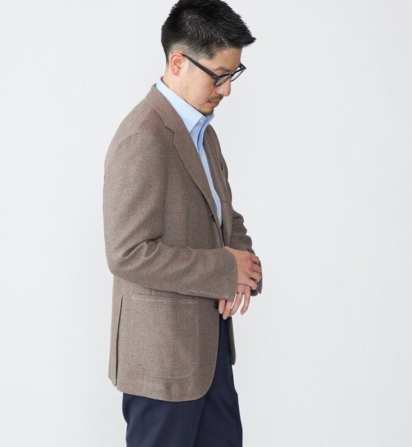 SHIPS「SHIPS: Di Pray メランジ ベージュ ジャケット」|テーラードジャケット|