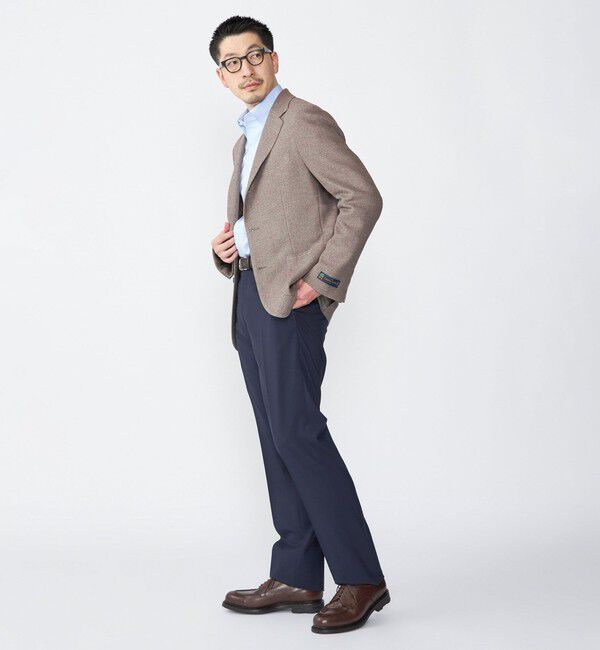 SHIPS「SHIPS: Di Pray メランジ ベージュ ジャケット」|テーラードジャケット|