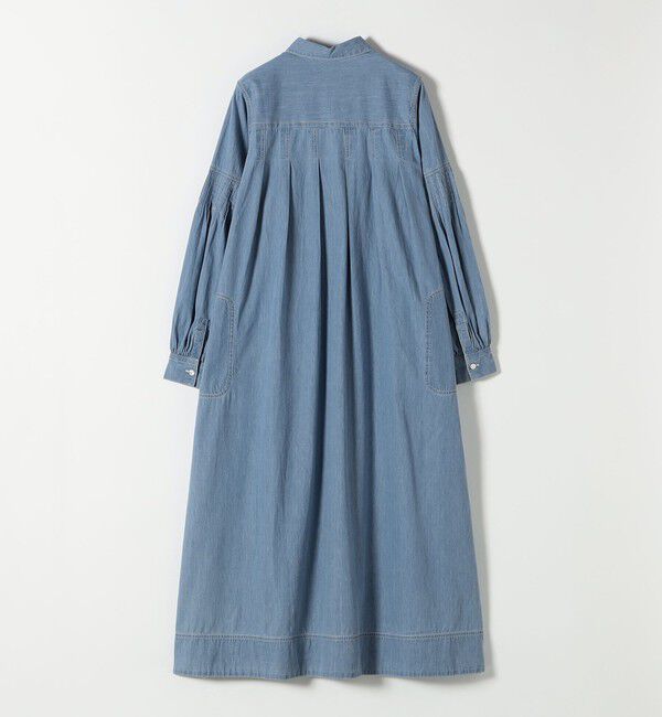 SHIPS any「SHIPS any: ライトオンス デニム オープンカラー テントライン ワンピース」|ワンピース|