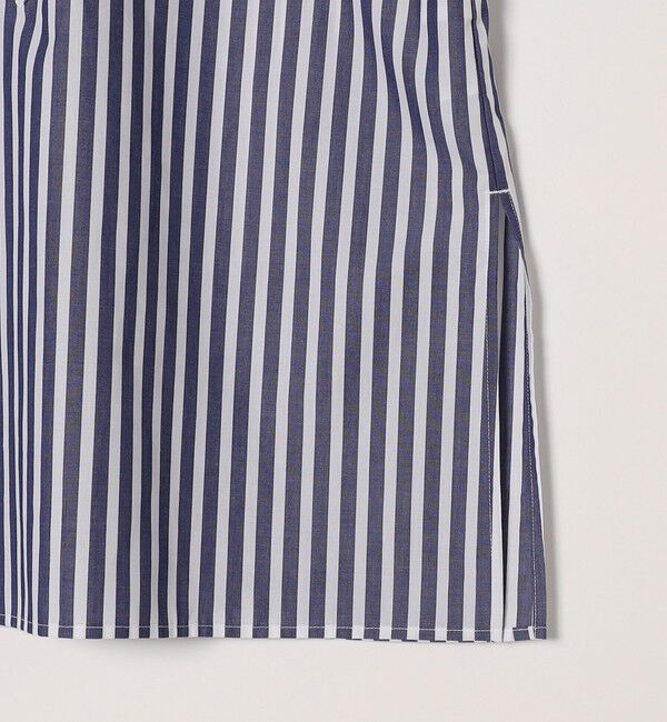 quaranciel「quaranciel:〈洗濯機可能〉REPREVE スキッパー ポケット チュニック シャツ」|シャツ・ブラウス|