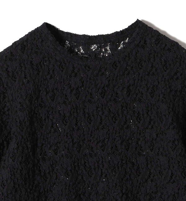 SHIPS for women「〈手洗い可能〉ラッセル レース クルーネック カットソー」|Tシャツ・カットソー|