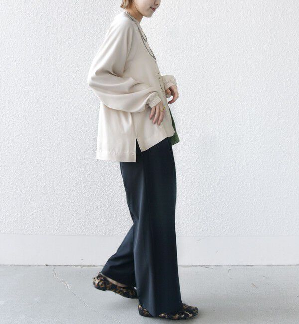 SHIPS for women「〈手洗い可能〉メタル ボタン シャンブレー ブラウス」|シャツ・ブラウス|