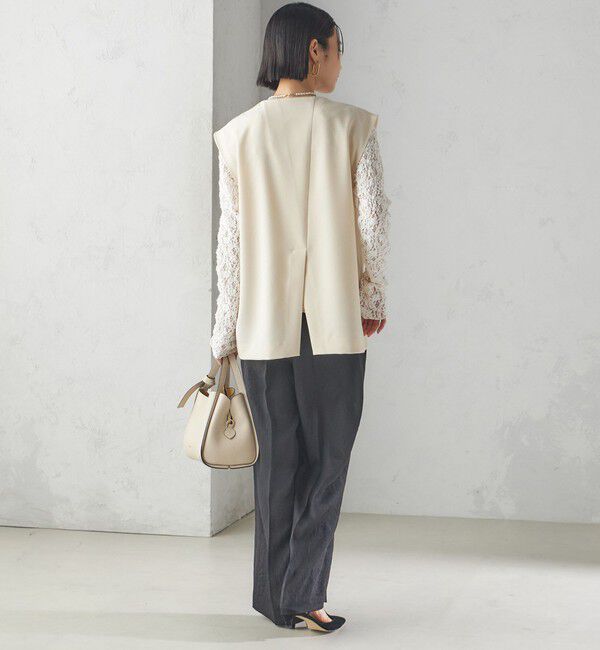 SHIPS for women「〈手洗い可能〉プルオーバー ベスト（セットアップ対応）」|ベスト・ジレ|