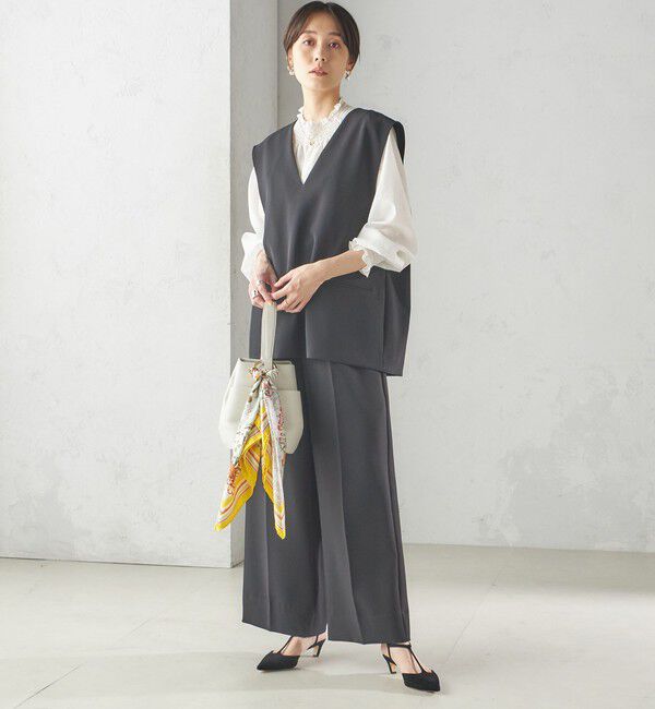 SHIPS for women「〈手洗い可能〉プルオーバー ベスト（セットアップ対応）」|ベスト・ジレ|