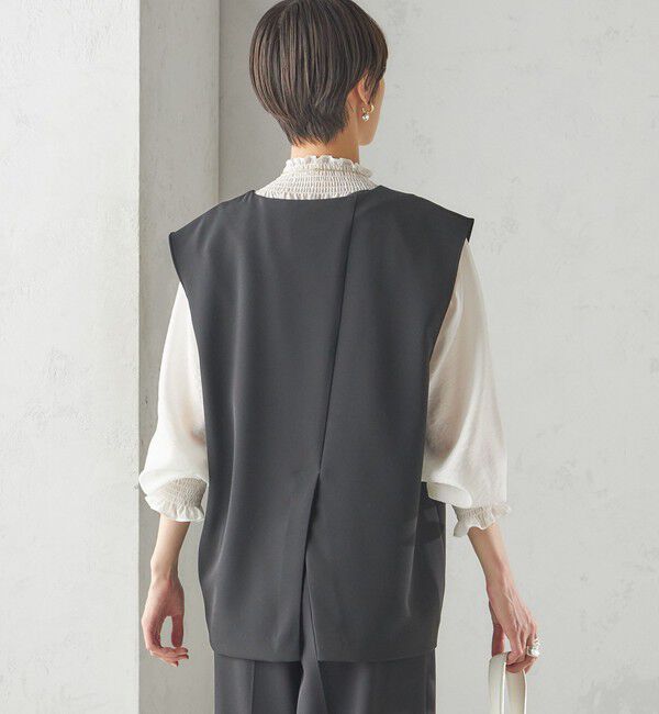 SHIPS for women「〈手洗い可能〉プルオーバー ベスト（セットアップ対応）」|ベスト・ジレ|