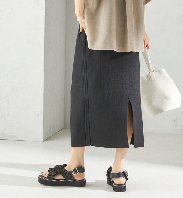 SHIPS for women「〈手洗い可能〉前後 2WAY リブ ニット スカート」|スカート|
