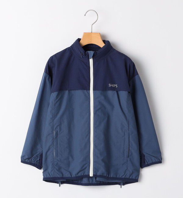 SHIPS KIDS「SHIPS KIDS:80～90cm /〈撥水〉ジップ パーカー」|アウトドア|ネイビー