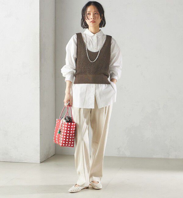 SHIPS for women「【SHIPS別注】UHURU:巾着付き バスケット バッグ S」|トートバッグ|