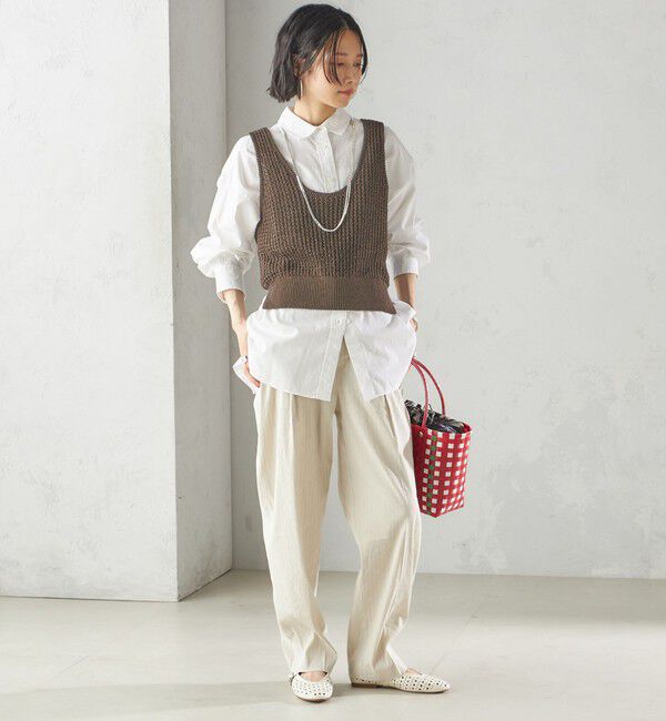 SHIPS for women「【SHIPS別注】UHURU:巾着付き バスケット バッグ S」|トートバッグ|