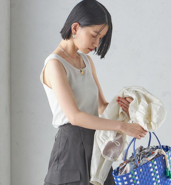 SHIPS for women「〈洗濯機可能〉2WAY ラメ タンクトップ」|タンクトップ|