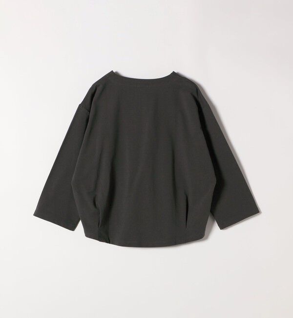 SHIPS any「SHIPS any:〈洗濯機可能〉インレイ レースアップ ロングスリーブ プルオーバー」|Tシャツ・カットソー|