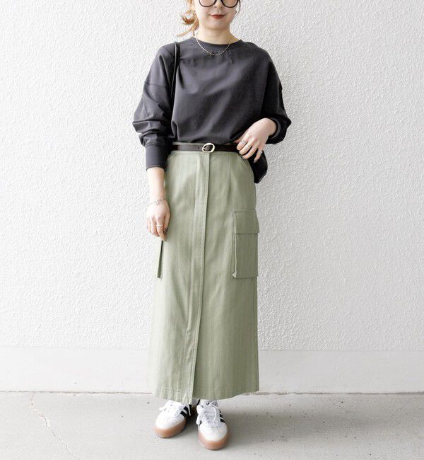 SHIPS any「SHIPS any:〈洗濯機可能〉インレイ ロングスリーブ コンパクト プルオーバー」|Tシャツ・カットソー|