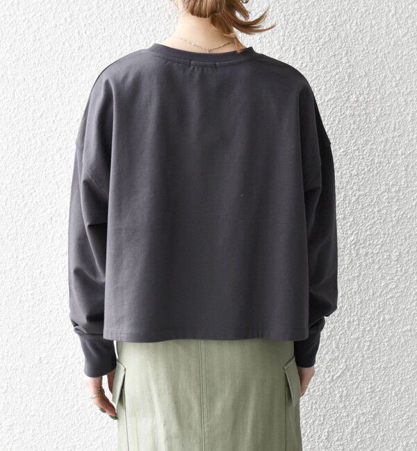 SHIPS any「SHIPS any:〈洗濯機可能〉インレイ ロングスリーブ コンパクト プルオーバー」|Tシャツ・カットソー|