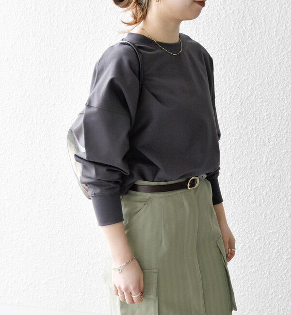 SHIPS any「SHIPS any:〈洗濯機可能〉インレイ ロングスリーブ コンパクト プルオーバー」|Tシャツ・カットソー|