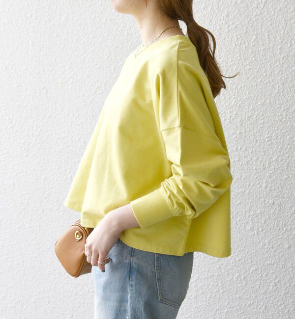 SHIPS any「SHIPS any:〈洗濯機可能〉インレイ ロングスリーブ コンパクト プルオーバー」|Tシャツ・カットソー|