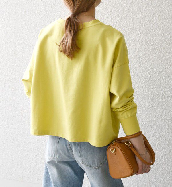 SHIPS any「SHIPS any:〈洗濯機可能〉インレイ ロングスリーブ コンパクト プルオーバー」|Tシャツ・カットソー|