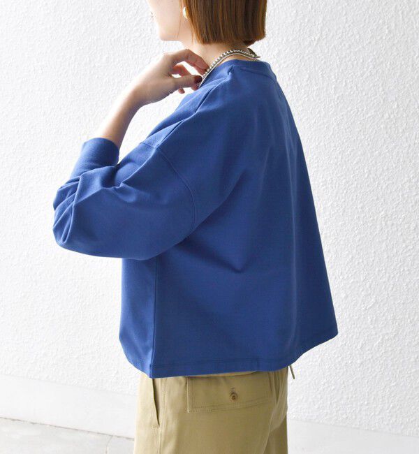 SHIPS any「SHIPS any:〈洗濯機可能〉インレイ ロングスリーブ コンパクト プルオーバー」|Tシャツ・カットソー|